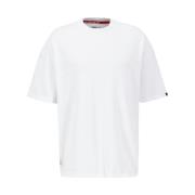 Gedrukt Oversized T-shirt Alpha Industries , White , Heren