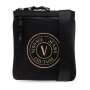 Schoudertas met logo Versace Jeans Couture , Black , Heren