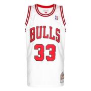 Witte Chicago Bulls Scotty Pippen Jersey Mitchell & Ness , White , Her...