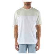 Kleur blok katoenen T-shirt met logo borduurwerk Calvin Klein Jeans , ...