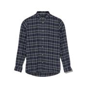 Geborstelde Flanel Check Shirt Norse Projects , Multicolor , Heren