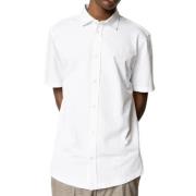 Valencia Stretch Overhemd - Korte Mouw Clean Cut , White , Heren