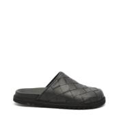 Zwarte Leren Geweven Sandaal Copenhagen Shoes , Black , Dames