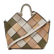 Chic Hobo Tote Bag Cesare Gaspari , Beige , Dames