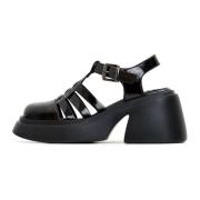 Zwarte Blokhak Sandalen Cesare Gaspari , Black , Dames