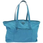 Pre-owned Fabric totes Prada Vintage , Blue , Dames