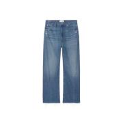 Relaxed Straight Jeans Frame , Blue , Dames