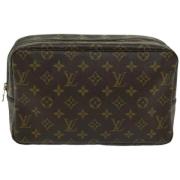 Pre-owned Canvas clutches Louis Vuitton Vintage , Brown , Dames