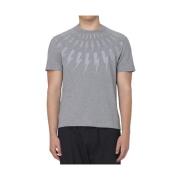 Bliksemflits Grijs T-shirt Neil Barrett , Gray , Heren