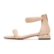 Vierkante Hak Sandalen Sofia - Beige Cesare Gaspari , Beige , Dames