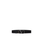 Zwart Monogram Riem VLogo Signature Valentino Garavani , Black , Heren