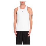 Geribbelde Tanktop Misbhv , White , Heren