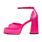 Elegante Hoge Hak Sandalen - Fushia Cesare Gaspari , Pink , Dames