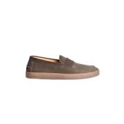 Nautische Leren Loafer met Masker Henderson Baracco , Brown , Heren