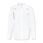 Katoenen overhemd Alexander McQueen , White , Heren