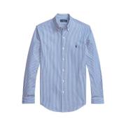 Gestreept langarmig sportshirt voor heren Ralph Lauren , Blue , Heren