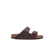 Arizona Oiled Leather Sandalen Birkenstock , Brown , Dames