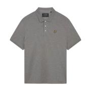 Organisch Poloshirt Klassieke Stijl Lyle & Scott , Gray , Heren