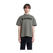 Thyme Green Logo T-Shirt Jil Sander , Green , Heren