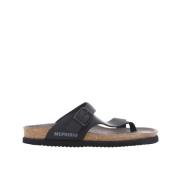 Heren Sandalen Zwart Niels Mephisto , Black , Heren