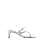 Blauwe Patentleren Instap Sandalen aeyde , Blue , Dames