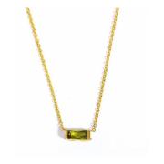 August Geboortesteen Ketting 18K Goudlaag Dansk Copenhagen , Yellow , ...