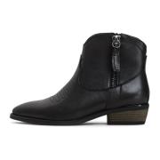 Luxe Leren Cowboy Laarzen - Zwart Cesare Gaspari , Black , Dames