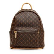 Canvas & Faux Leather Rugzak Cesare Gaspari , Brown , Dames