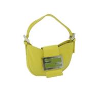 Pre-owned Leather handbags Fendi Vintage , Yellow , Dames