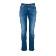 Klassieke Denim Jeans Roy Roger's , Blue , Heren