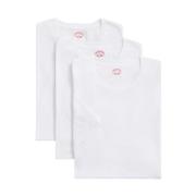 Witte Supima Katoen Crewneck 3 Pack T-Shirts Brooks Brothers , White ,...