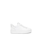 Witte sneakers met strik Nerogiardini , White , Dames