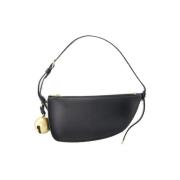 Pre-owned Leather shoulder-bags Burberry Vintage , Black , Dames