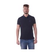 Klassieke Polo Shirt voor Mannen Armani Jeans , Blue , Heren