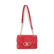 Leather handbags Salvatore Ferragamo , Red , Dames