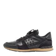 Pre-owned Leather sneakers Valentino Vintage , Black , Heren