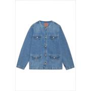 Denim Blauwe Jas Janet Model Anine Bing , Blue , Dames