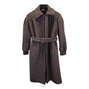 Pre-owned Wool outerwear Miu Miu Pre-owned , Brown , Dames