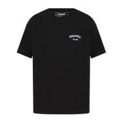 T-shirt met logo Dsquared2 , Black , Heren