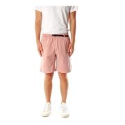 Shorts met middelhoge taille en riem Gramicci , Pink , Heren