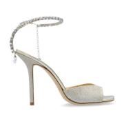 Hoge sandalen met hak Saeda Jimmy Choo , Gray , Dames