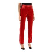 Slim-fit Trousers Tom Ford , Red , Dames