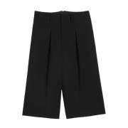 Zwarte Lange Bermuda Shorts Ami Paris , Black , Dames