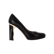 Pre-owned Leather heels Salvatore Ferragamo Pre-owned , Black , Dames