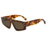 Bruin Havana Zonnebril Isabel Marant , Brown , Dames