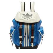 Pre-owned Leather backpacks Gucci Vintage , Blue , Heren