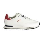 Witte Polyester Sneaker voor Mannen Blauer , White , Heren