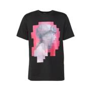 Casual Katoenen T-Shirt voor Mannen Emporio Armani , Black , Heren