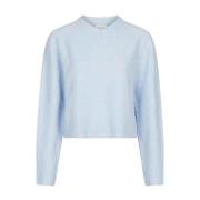 Blauwe Kamra Gebreide Blouse Trui Neo Noir , Blue , Dames