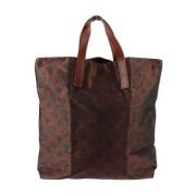 Pre-owned Fabric totes Louis Vuitton Vintage , Brown , Dames
